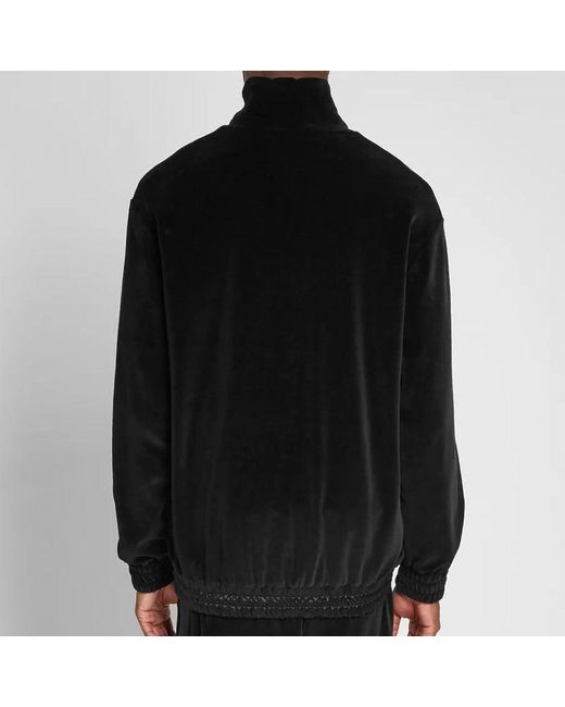Gucci Black Chenille Embroidered Zip Up Jacket for men