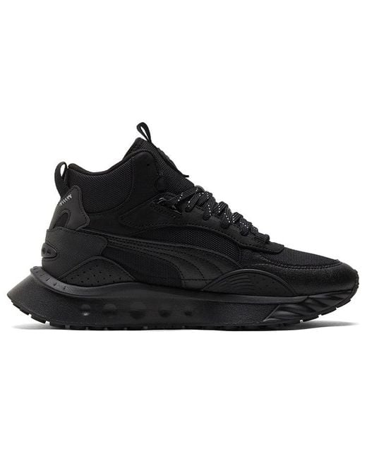 PUMA Black Wild Rider Mid Core Ws for men