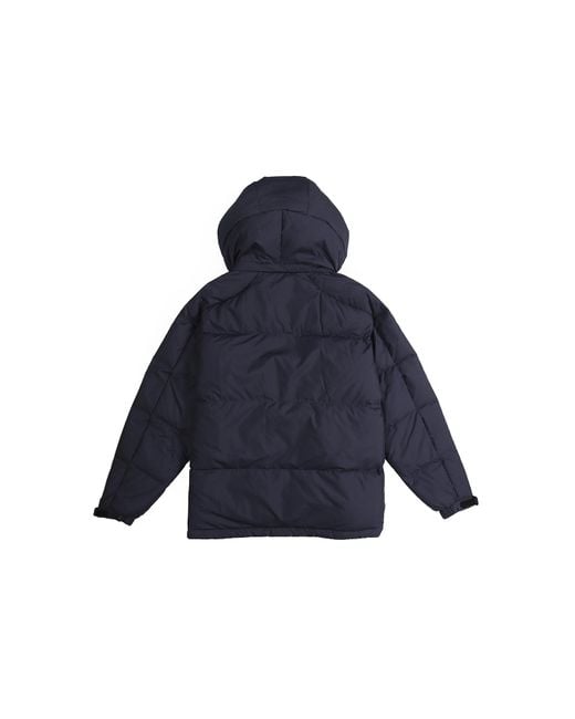 Adidas Blue 3St Puff Down Outdoor Protection Against Cold Stay Warm Hooded Down Jacket for men