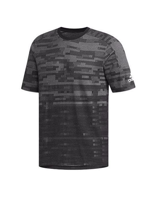 Adidas Gray Ss Knit Tee for men