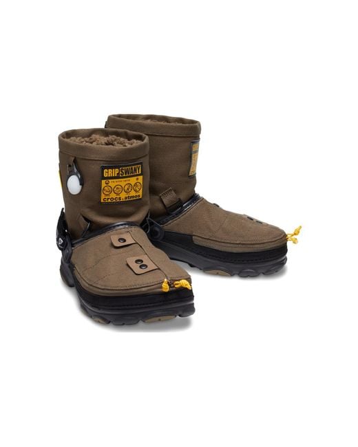 CROCSTM Brown Grip Swany X Atmos X All-Terrain Clog for men