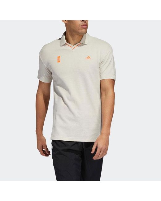 Adidas Natural Sports Stylish Short Sleeve Polo Bauxite for men