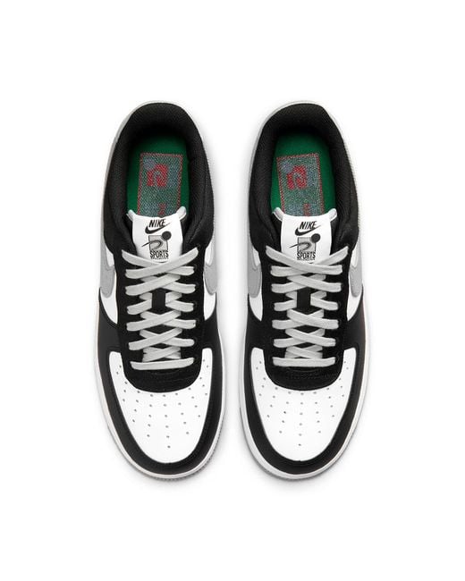 Nike Black Air Force 1 Low '07 Lv8 Emb 'Raiders' for men