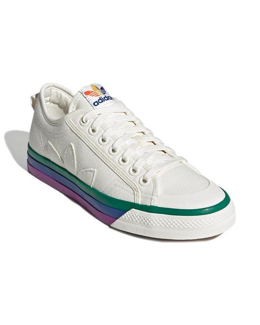 Adidas White Nizza 'Pride' for men