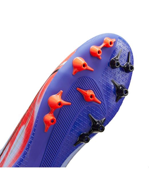 Nike Blue Kylian Mbapp X Mercurial Superfly 8 Academy Ag 'Flames' for men