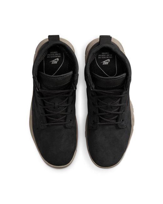 Nike Black Sfb 6' Leather Boot & Light Taupe' for men