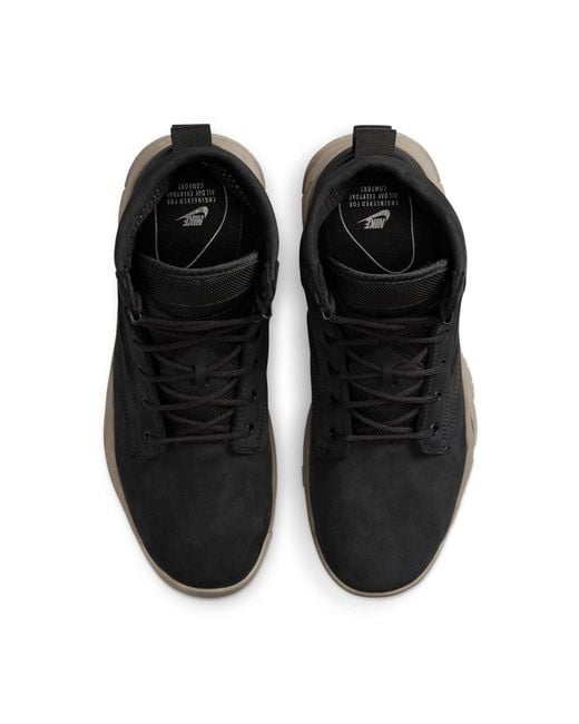 Nike Black Sfb Leather Boot & Light Taupe' for men