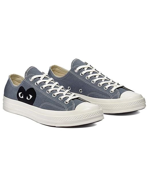 Converse Blue X Comme Des Garcons Play Chuck 70 Low 'Steel' for men