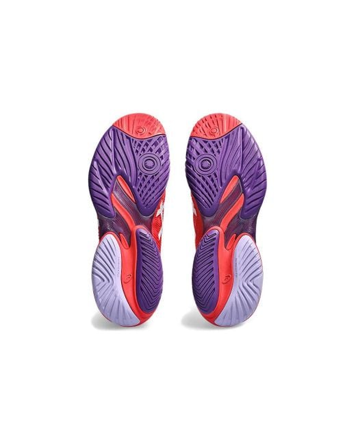 Asics Red Court Flytefoam 3 Novak Tennis Shoe for men