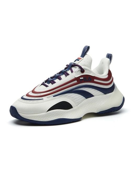 Fila Blue Fila Low Running Shoes for men