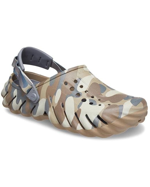 CROCSTM Blue Echo Camo Redux Clog 'Charcoal Camo' for men