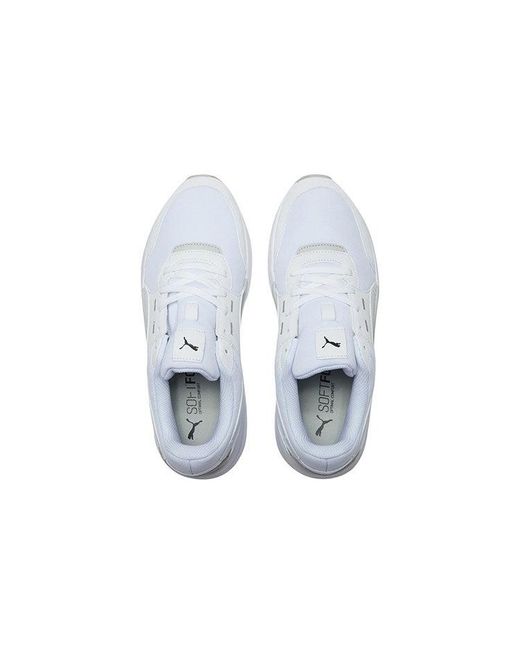 PUMA White Future Runner Low Running Shoes for men