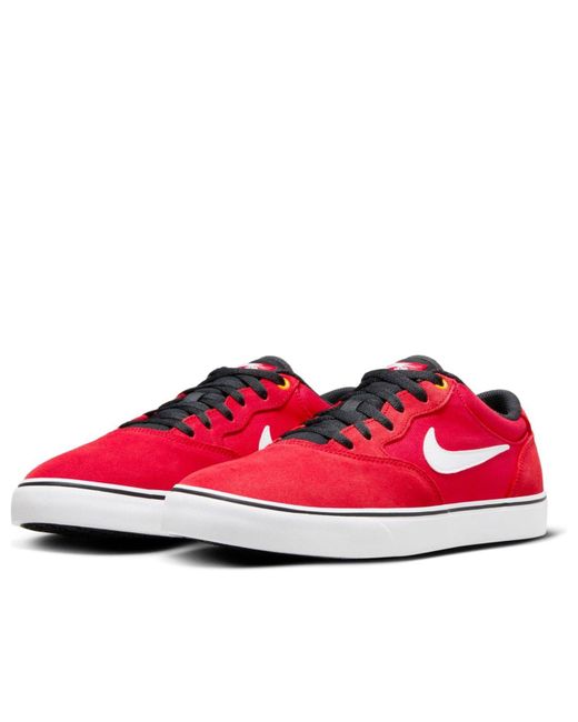 Nike Red Sb Chron 2 Skate Shoes 'University' for men
