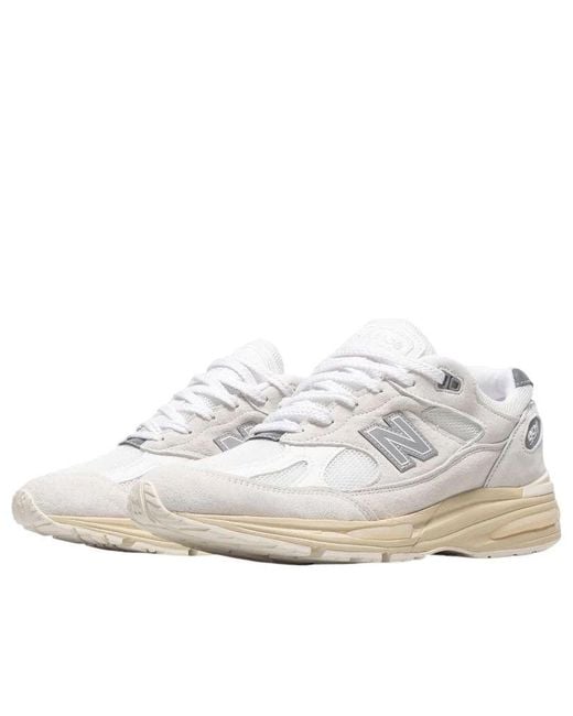 New Balance White 991V2 Made for men