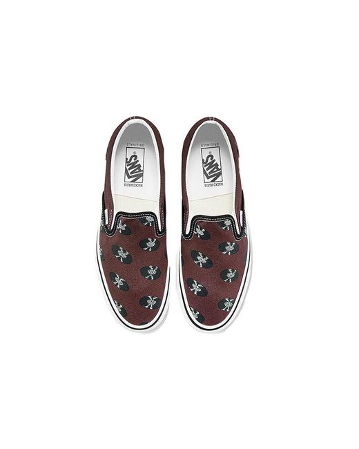 Vans Brown Wacko Maria X Og Classic Slip-On Records' for men