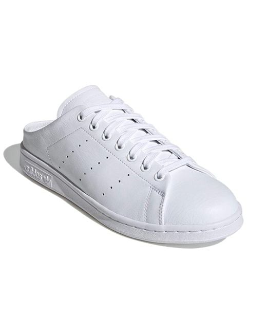 Adidas White Stan Smith Slip-On Backless Mule 'Cloud' for men
