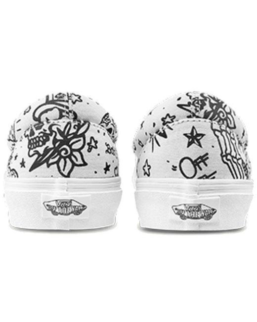Vans White Classic Slip-On 'U-Color' for men