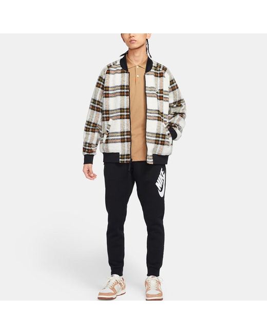 Nike Plaid Reversible Loose Jacket in Grey for Men Lyst UK