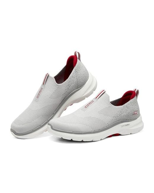 Skechers White Go Walk 6 Slip On for men