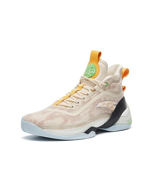 Anta White Kt Thompson Bulldog Basketball Sneakers Beige for men