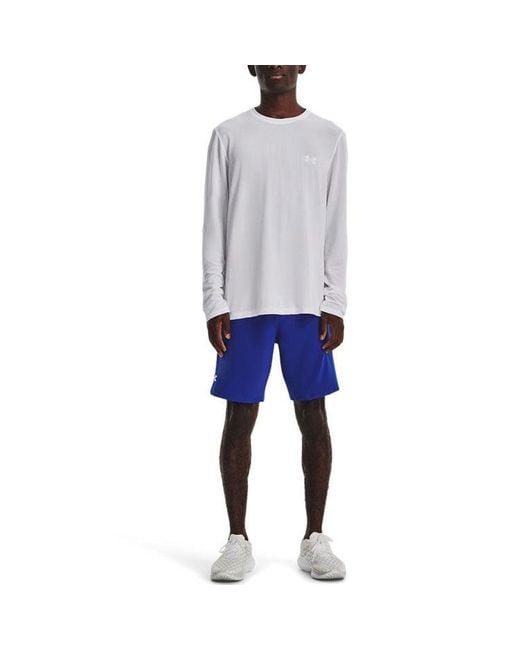 Under Armour Gray Seamless Stride Long Sleeve for men