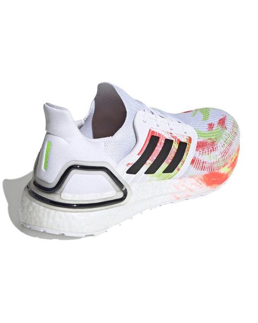 Adidas White Ultraboost 20 'Heatmap' for men