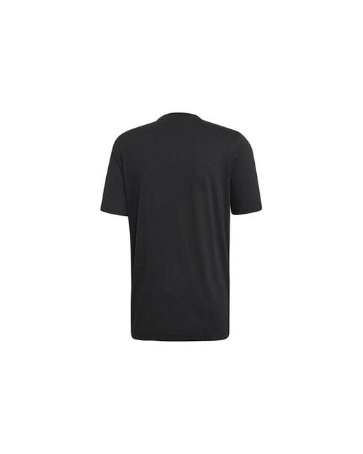 Adidas Black Logo Printing Short Sleeve T-Shirt for men