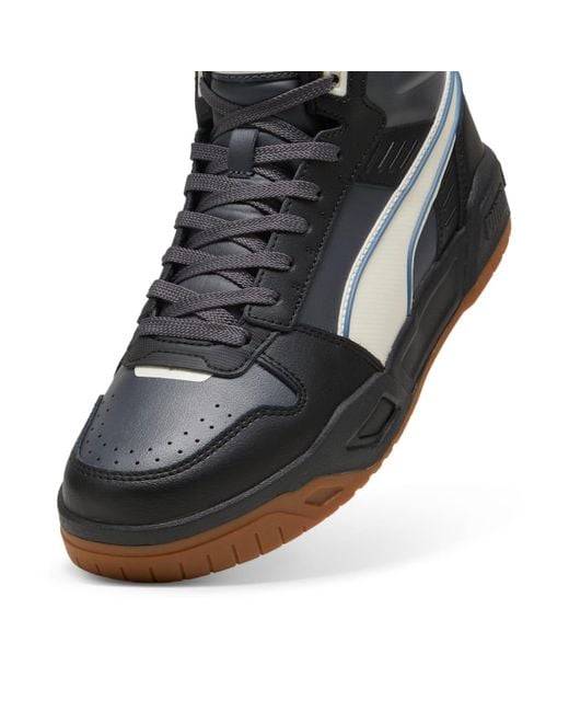PUMA Black Rbd Tech Mid Gum' for men