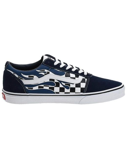 Vans Blue Old Skool Ward Flame Check for men