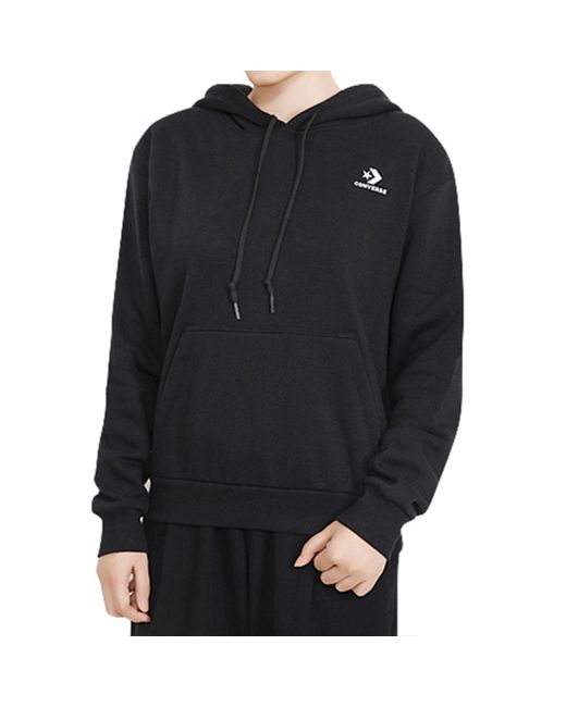 Converse Black (Wmns) Embroidered Star Chevron Pullover