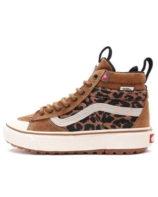 Vans Brown Sk8-hi Mte-2 High-top Sneakers Leopard