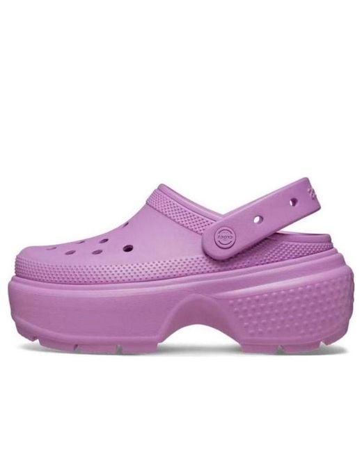 CROCSTM Purple Stomp Clog; Bubble