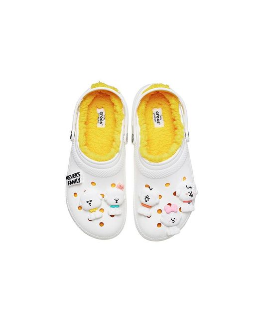 CROCSTM White Neverx Classic Cozy Stay Warm Sports Slippers for men