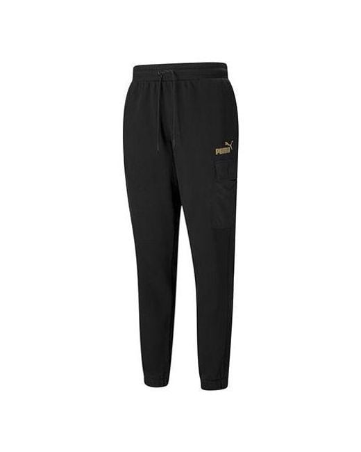 PUMA Black Winterized Cargo Pants for men