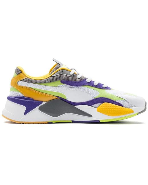 PUMA Blue Rs-X3 Level-Up 'Limepunch' for men