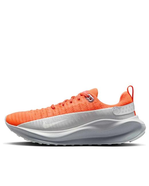 Nike Gray Reactx Infinity Run 4 Prm 'Hyper Crimson Light' for men