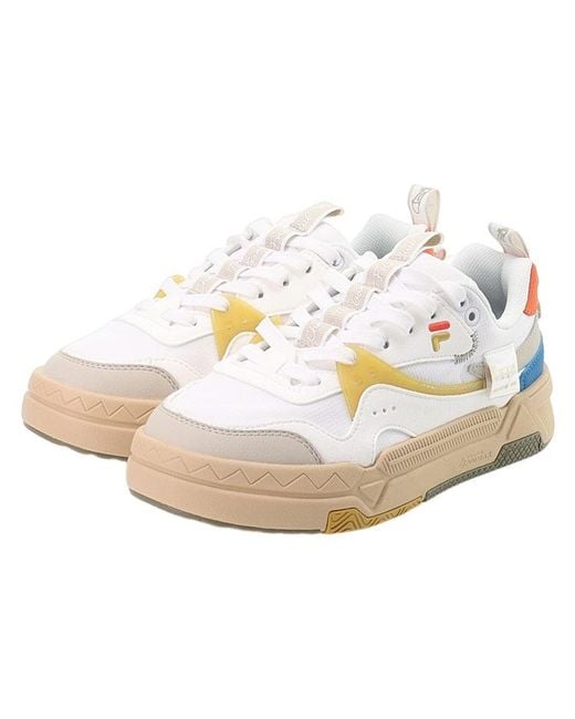 Fila White (Wmns) Bank Skate Shoes Gum'