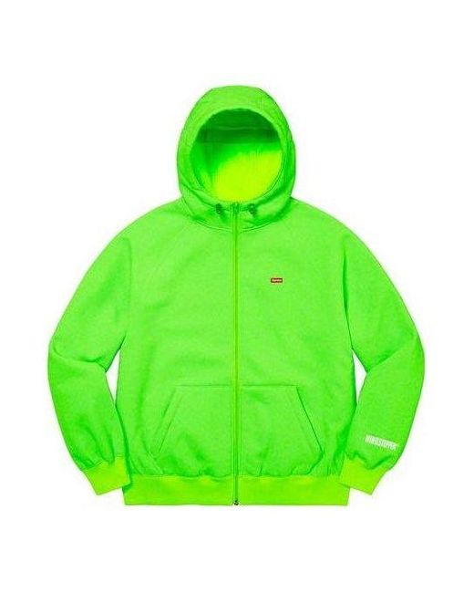 Supreme Green X Windstopper Zip Up Hooded Sweatshirt for men