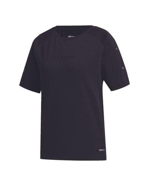 Adidas Blue (Wmns) Neo Ss Tee Sports Short Sleeve