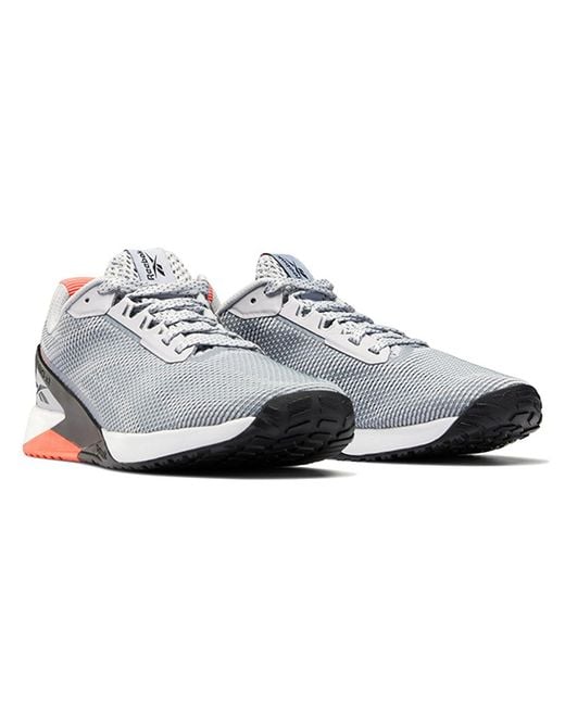 Reebok White Nano X1 Grit Flare' for men