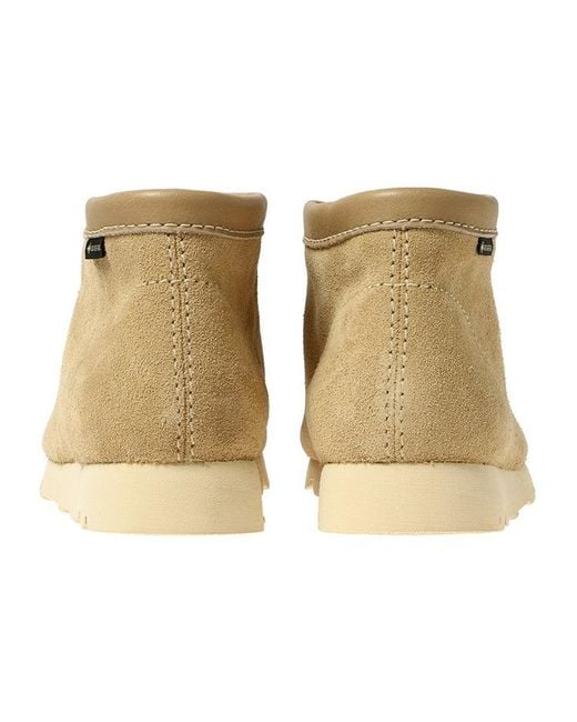 Clarks Natural Wallabee Boots Gtx Suede 'Maple' for men
