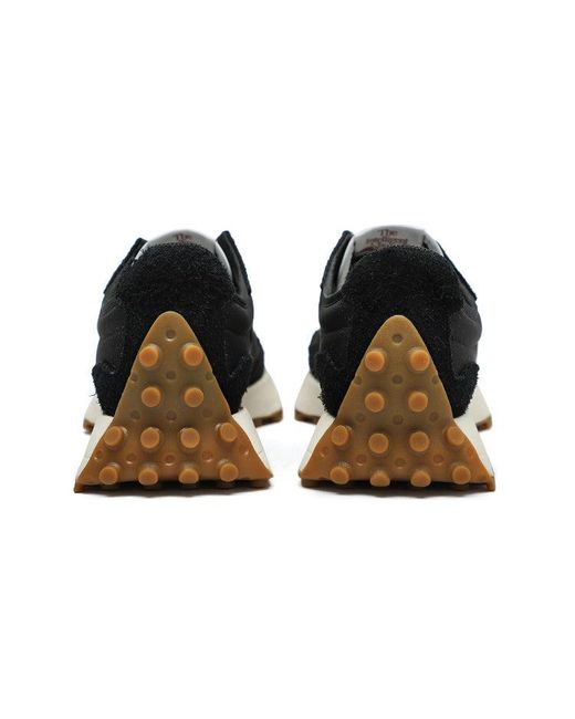 New Balance Black 327 In Synthetic