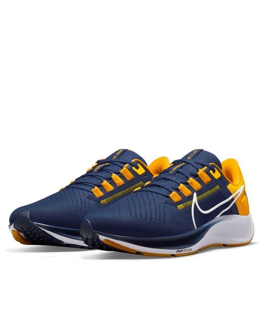 Nike Blue Air Zoom Pegasus 38 'West Virginia' for men