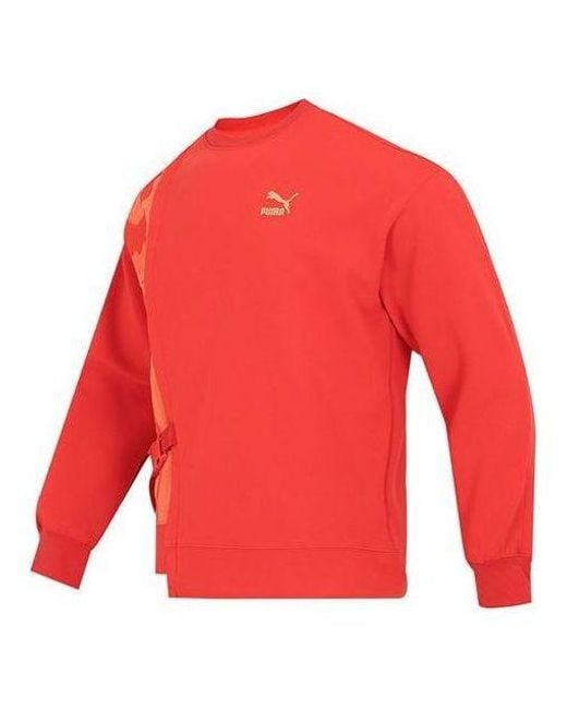 PUMA Red Cny Bz Zaozhi Crewneck Sweatshirt for men
