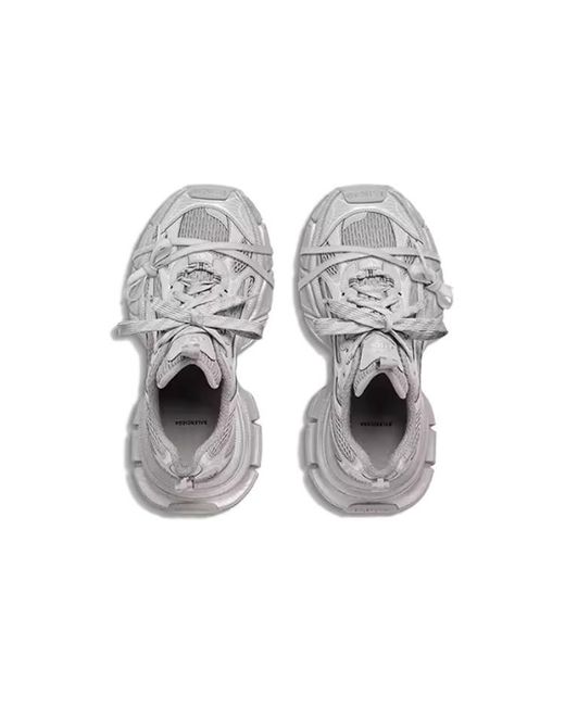 Balenciaga Gray 3Xl Reflective Sneakers Mesh And Polyurethane' for men