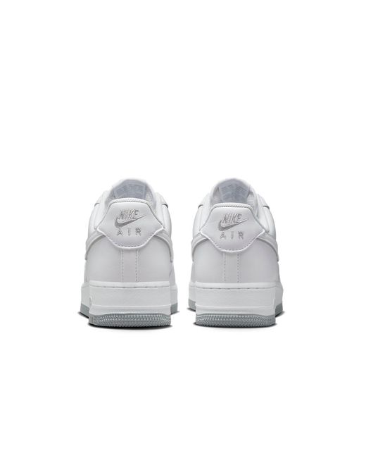 Nike White Air Force 1 '07 Wolf' for men