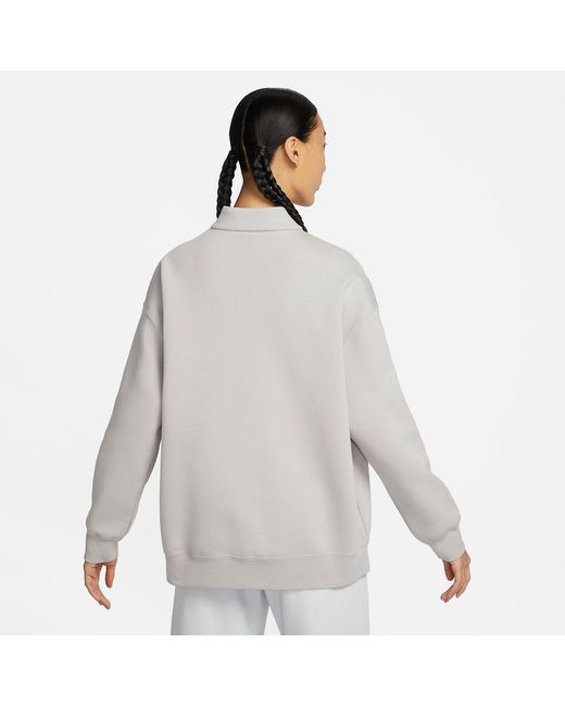 Nike Gray (Wmns) Sportswear Top 'Light Iron Ore'