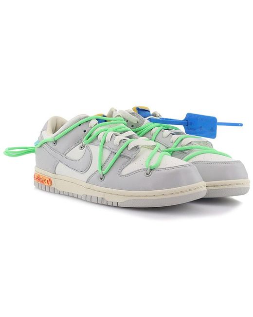Nike Blue X Off- Dunk Low 'Lot 26 Of 50' for men
