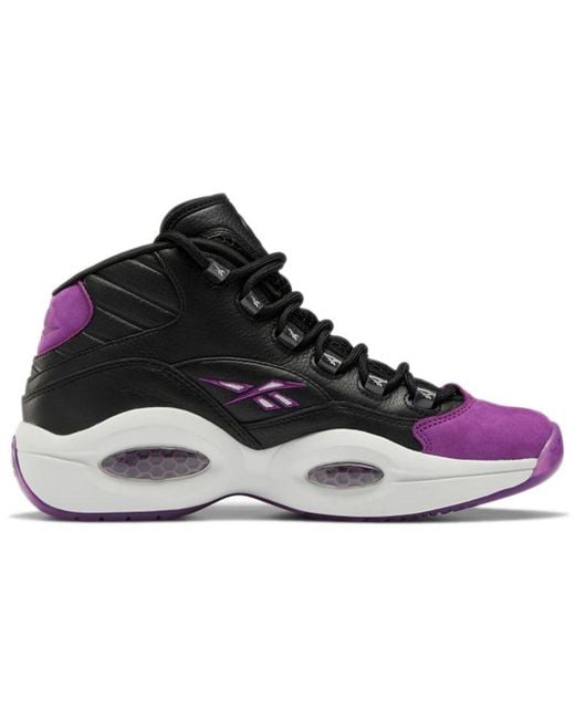 Reebok Black Question Mid Aubergine' for men