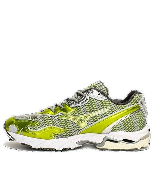 Mizuno Yellow X One Block Down Flame Wave Wave Rider 10 for men